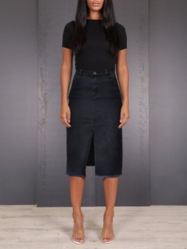 #30781 Джинсовая юбка-карандаш JEANS с S-разрезом