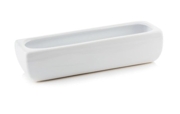 Doniczka biała ceramiczna podłużna 32 cm korytko białe