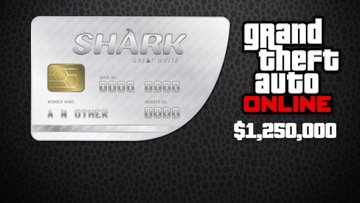 Great White Shark Card 1250000 GTA$ | ROCKSTAR