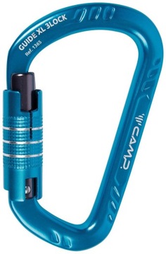 Karabinek aluminiowy triplex CAMP - Guide XL 3lock prześwit 24mm 28kN BHP