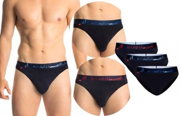 ATLANTIC 3PAK!Slipy SPORT 3szt *XXL*3MP-139 granat