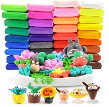 Вспененный пластилин ПОЛИМЕРНАЯ ГЛИНА 60 шт.