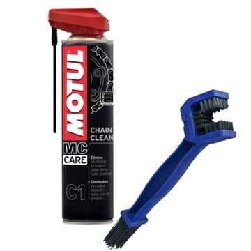 Zestaw do czyszczenia łańcucha napędowego motocyklowego rowerowego MOTUL C1