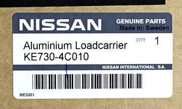 Aluminiowy bagażnik dachowy poprzeczki Nissan X-Trail T32 NOWE OE