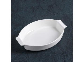 Naczynie PORCELANOWE żaroodporne Wilmax z uchwytami do pieczenia 990 ml