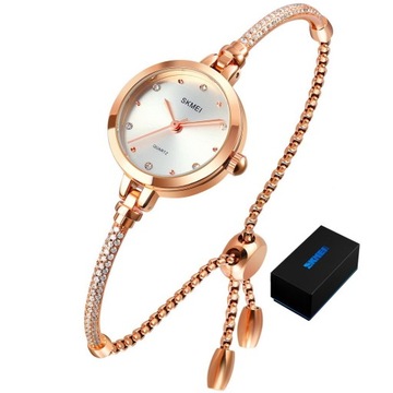 Skmei zegarek damski Elegancki zegarek damski na bransolecie SK1805SR