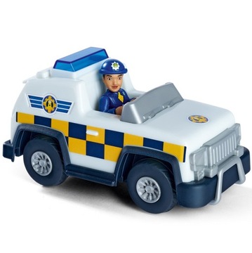 SIMBA STRAŻAK SAM JEEP POLICYJNY 4X4 MINI FIGURKA
