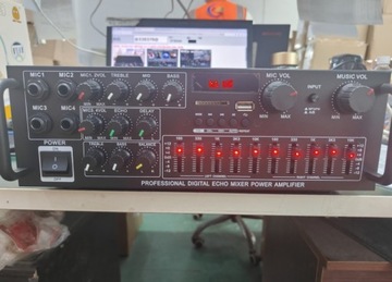 МИНИ-УСИЛИТЕЛЬ AV-MP326BT HIFI СТЕРЕО BLUETOOTH USB 2 КВТ + ПУЛЬТ ДИСТАНЦИОННОГО УПРАВЛЕНИЯ