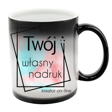 MAGICZNY FOTO KUBEK Z TWOIM WŁASNYM NADRUKIEM ZDJĘCIEM LOGO NA PREZENT