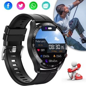 INTELIGENTNY ZEGAREK MĘSKI, WODOODPORNY SMARTWATCH Z POŁĄCZENIAMI BLUETOOTH