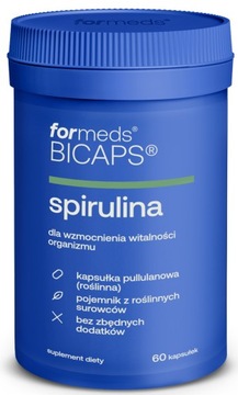 Spirulina Hawajska 530 mg 60 kapsułek kaps Formeds Bicaps Algi Morskie Alga