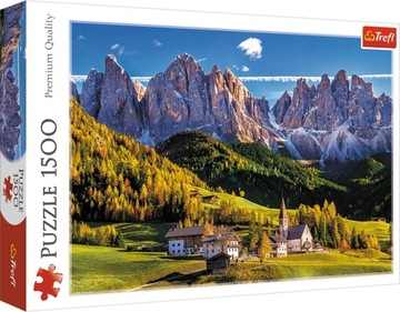 Puzzle 1500 Dolina Val di Funes, Włochy Trefl