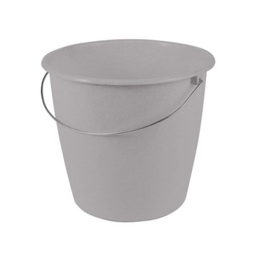 WIADRO Z MIARKĄ METALOWA RĄCZKA 10L