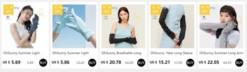 Ohsunny Summer Light Light Sunsabless Sunscreen Gloves New Tech Ceramic