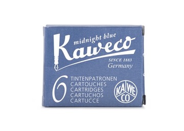 Naboje atramentowe - Kaweco - Midnight Blue, 6 szt