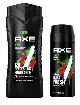 Axe Żel i Dezodorant Africa w Zestawie Egzotyczna Świeżość w Duecie