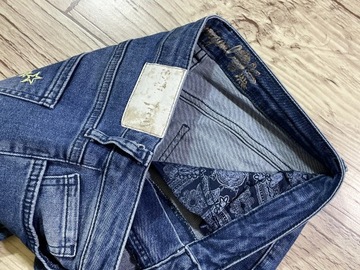 DESIGUAL Spodnie Damskie JEANS rurki IDEAŁ S stretch