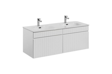 SZAFKA ŁAZIENKOWA Z UMYWALKĄ 120 CM RYFLOWANA