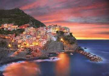 PUZZLE 1000 EL HQ MANAROLA WŁOCHY WIDOK CLEMENTONI