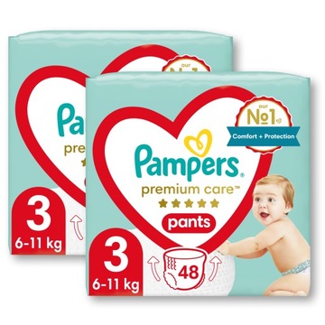 Pampers Premium Care 3 96szt. 6-10 kg Pieluchomajtki