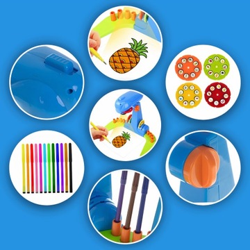 Проектор Проектор для обучения рисованию со слайдами, с подсветкой, регулируемый