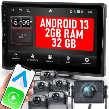 ZESTAW PARKOWANIA 6 KAMERA COFANIA MONITOR 10.1