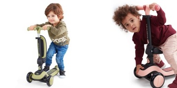 Самокат Kinderkraft Halley, 2-в-1, LED Scoot