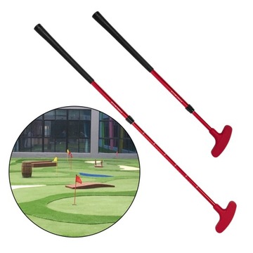 Przenośny miotacz golfowy dla lewo- i praworęcznych, czerwony