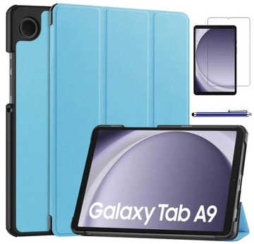 SMART COVER + СТЕКЛЯННЫЙ ЧЕХОЛ для SAMSUNG GALAXY TAB A9 8,7 дюйма SM X110 SM X115