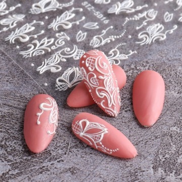 5D наклейки для украшения ногтей, узоры БАБОЧКИ