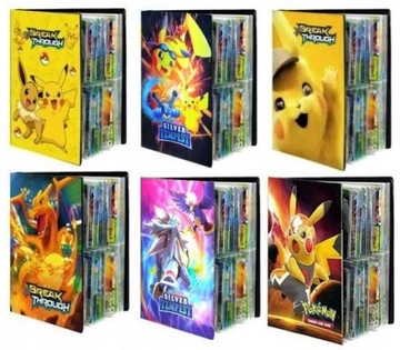 Коллекционный альбом для 240 карточек Покемон Пикачу + бесплатный подарочный набор из 100 карточек