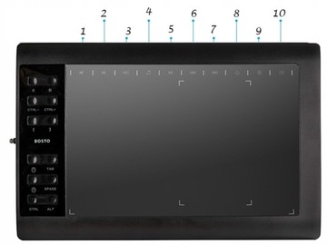 Графический планшет BOSTO 1060 PLUS с пером 8192