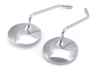 КРУГЛЫЕ ЗЕРКАЛА ХРОМ M10 CHOPER CRUISER VIRAGO