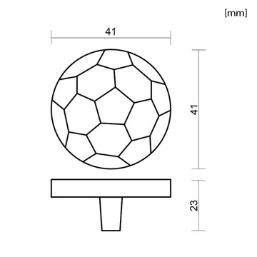 ДЕТСКАЯ МЕБЕЛЬНАЯ РУЧКА ДЛЯ ДЕТСКОГО ШКАФА ШАР