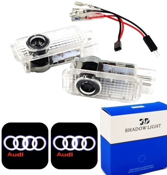 PROJEKTORY LOGO LED HD AUDI A1 A3 A5 A7 A4 B6 B7 B8 A6 C5 C6 C7 A8 Q3 Q5 Q7