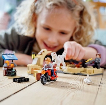 LEGO JURASSIC WORLD ATROCIRAPTOR CHASE BLOCK ПОДАРОК ​​ДЛЯ ДЕТЕЙ 6, 7, 8, 9 ЛЕТ