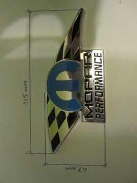 ЛОГОТИП ЭМБЛЕМА MOPAR PERFORMANCE JEEP DODGE