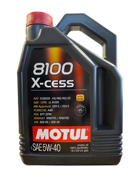 OLEJ SILNIKOWY MOTUL 8100 5W40 4L X-CESS