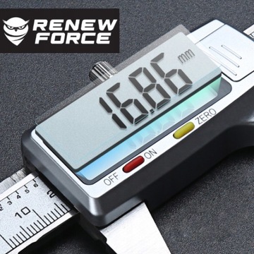 DOKŁADNA Suwmiarka elektroniczna ZE STALI NIERDZEWNEJ cyfrowa 0-150mm +etui
