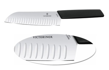 Victorinox 6.9053.17K, nóż Santoku, ostrze ryflowane 17 cm, Swiss Modern