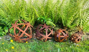 Красивый декоративный набор из 4 шаров - садовая терраса