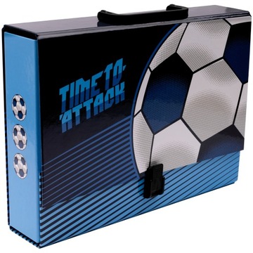 TECZKA Z RĄCZKĄ WALIZECZKA SZKOLNA FORMAT A4 PIŁKA NOŻNA BENIAMIN