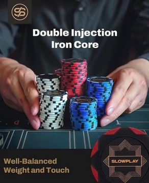 Профессиональный набор для игры в покер SlowPlay, 300 шт.