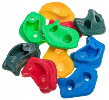 Ручки детские CALIMING STONES ROCKS, разноцветные, 10 шт + шурупы.