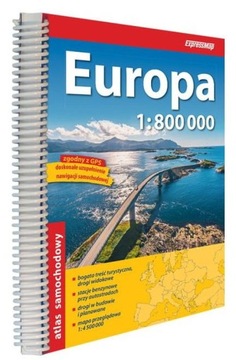 EUROPA 1:800 000 ATLAS SAMOCHODOWY DROGOWY EXPRESSMAP