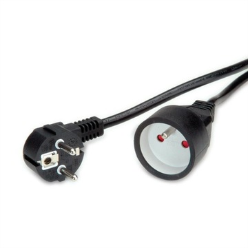 Przedłużacz kabel zasilający AC 230V UTE czarny 5m