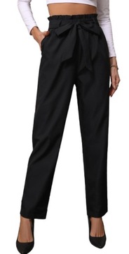 SHEIN SPODNIE DAMSKIE CZARNE ELEGANCKIE 36 VXE