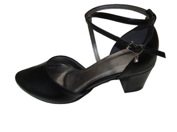 Buty CASANI czarne niskie taneczne wesele 38