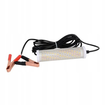 Lampa wędkarska 12V Zacisk akumulatora Kabel LED
