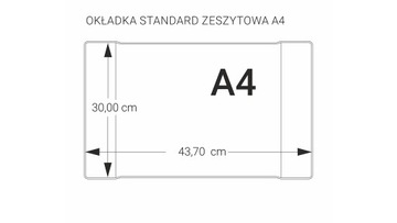 Okładki Biurfol A4 30 cm x 43,7 cm zeszyt